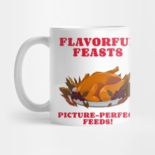 Food bloggers flavorful feeds Mug